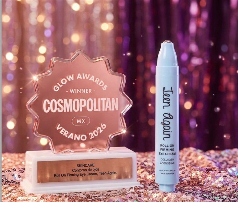 Teen Again Roll-On Firming Eye Cream, Ganador Cosmopolitan Glow Awards Mexico 2026 categoria Contorno de Ojos